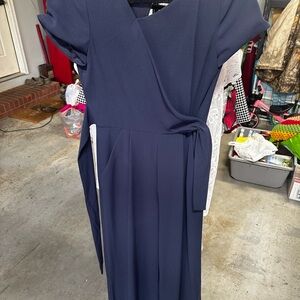 Elegant Navy Blue pants romper